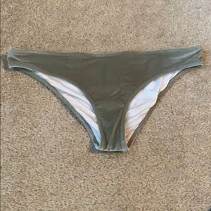 Velvet PINK swim bottoms in green